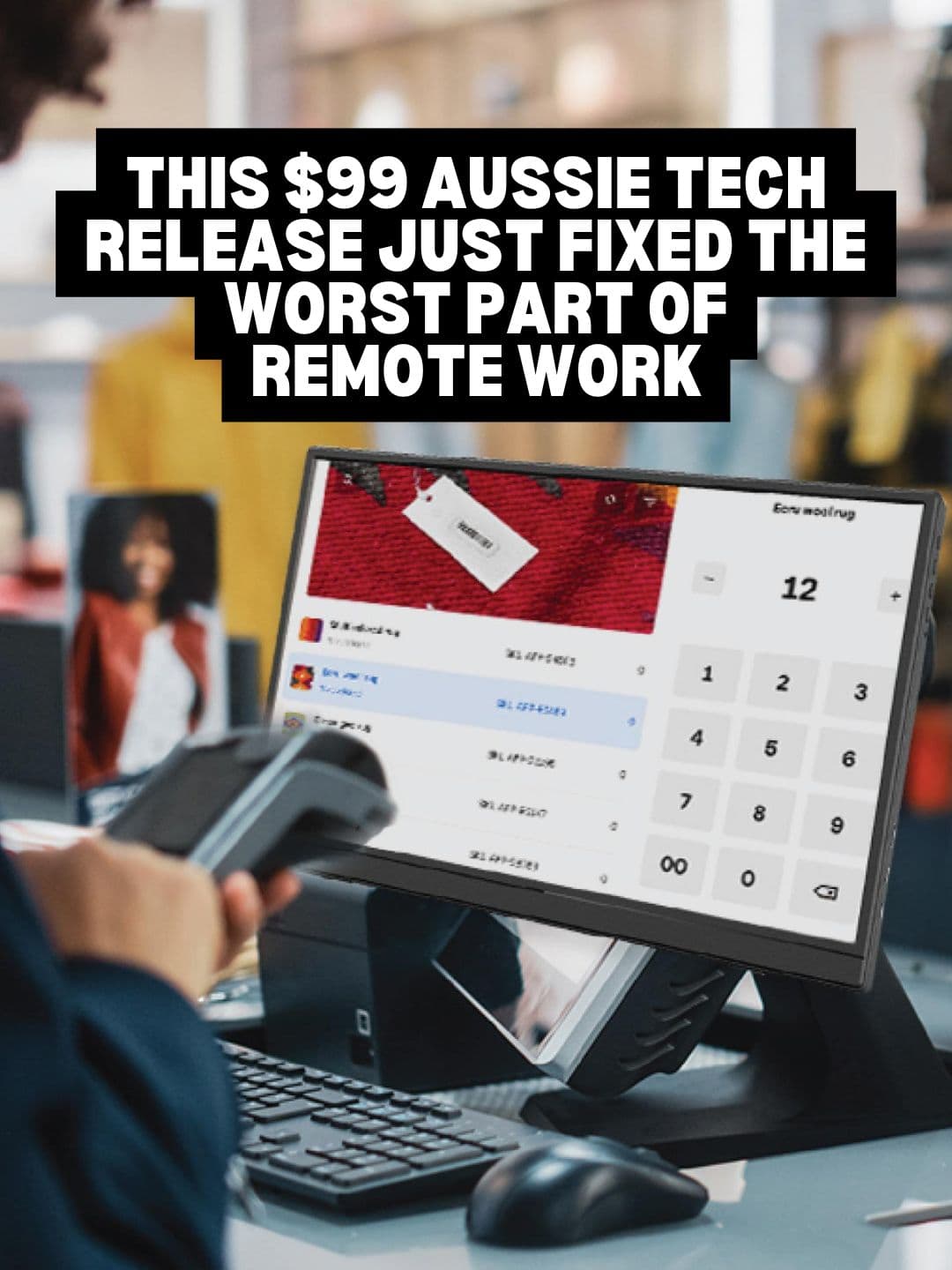 This $99 Portable Monitor Ends the Struggle of Remote Work on a Tiny Laptop Screen